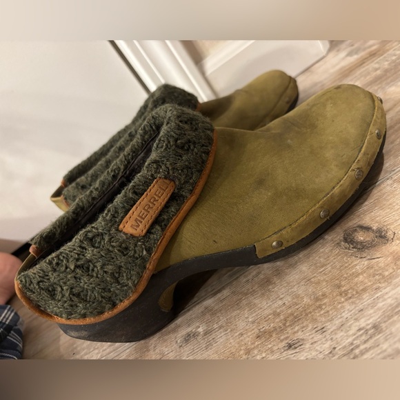 Merrell Luxe Knit Burnt Olive Clogs Size 8.5
Slip On Comfort Sandals Mule - Picture 9 of 14